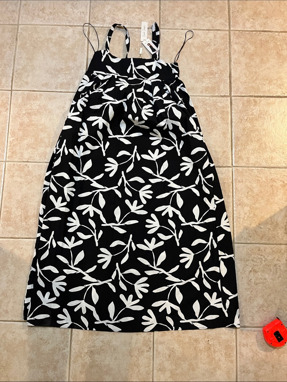 Charlie Paige Black and White Botanical Maxi